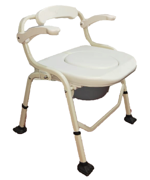 Deluxe Shower/Commode Chair with Soft Seat, Cushion Back, and Pail